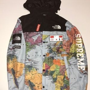 Supreme Jackets Coats Supreme X The North Face Map Jacket Poshmark
